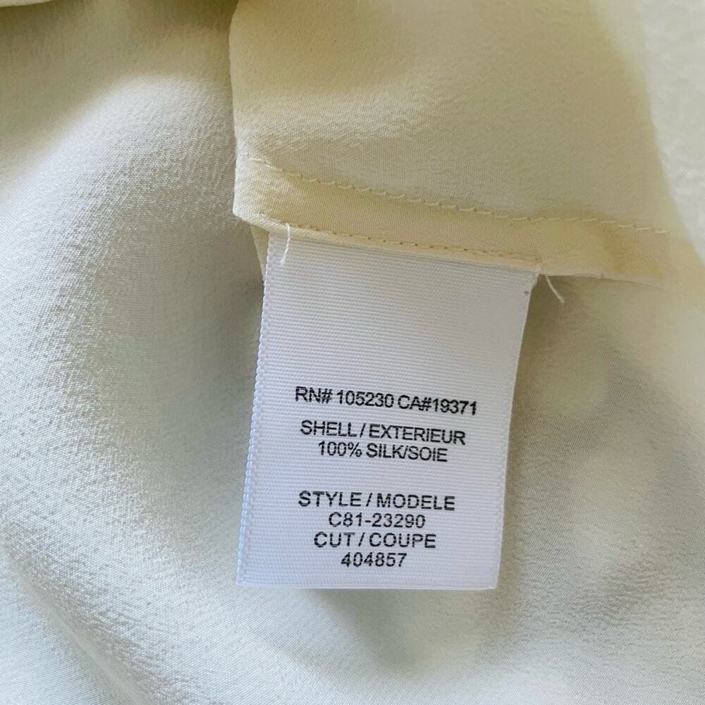 Joie - Silk Cream Tank Top with Pocket Detail size XS - Picture 7 of 10